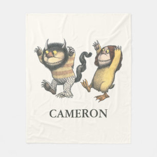 Where the Wild Things Are Add Your Name Fleece Blanket
