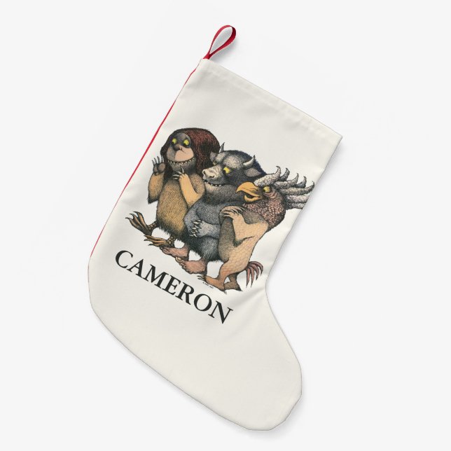 Where the Wild Things Are | Add Your Name Small Christmas Stocking (Front (Hanging))