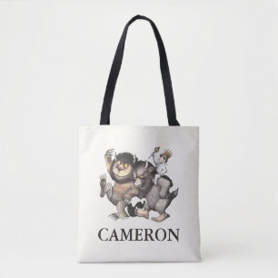 Where the Wild Things Are Add Your Name Tote Bag
