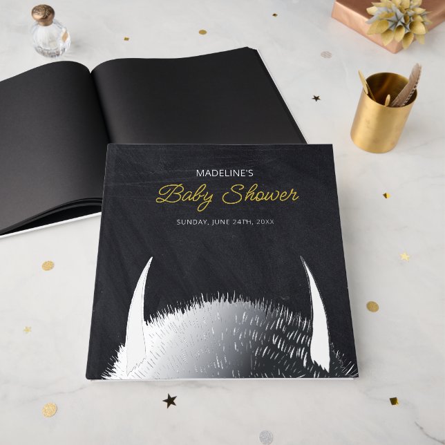 Where the Wild Things Are Baby Shower Guest Book (Front Open)