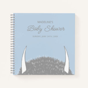 Where the Wild Things Are Baby Shower Guest List Notebook