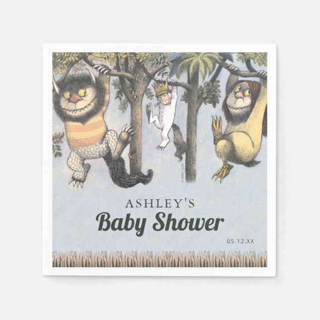 Where the Wild Things Are Baby Shower Napkin (Front)