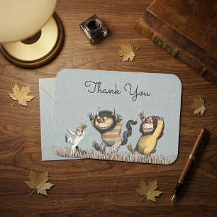 Where the Wild Things Are Baby Shower Thank You Invitation