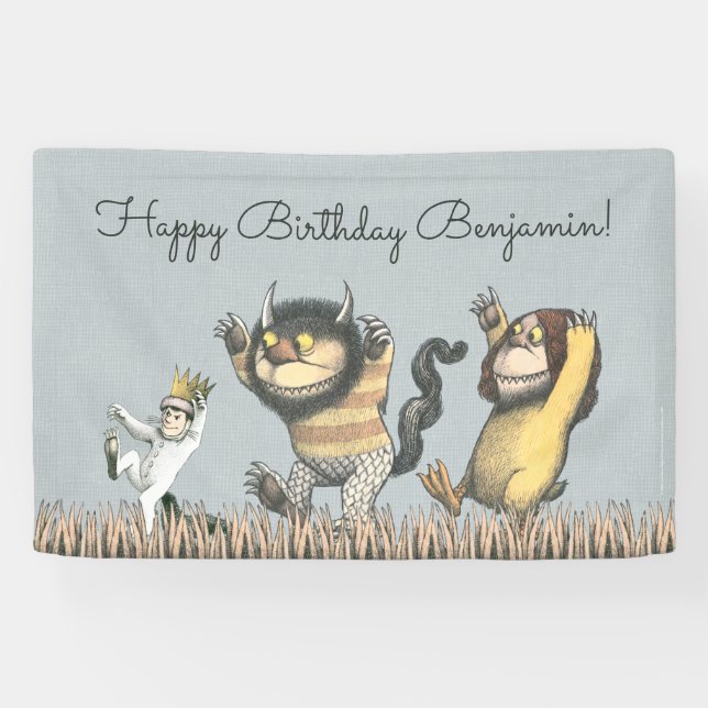 Where the Wild Things Are Birthday Banner (Horizontal)