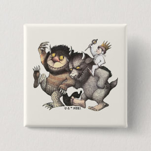 Where the Wild Things Are Characters 15 Cm Square Badge