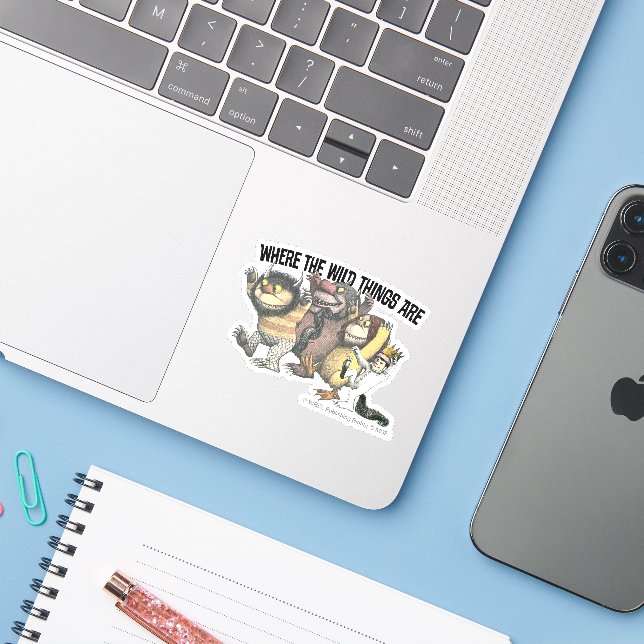 Where the Wild Things Are Characters & Logo (Laptop w/ iPhone)