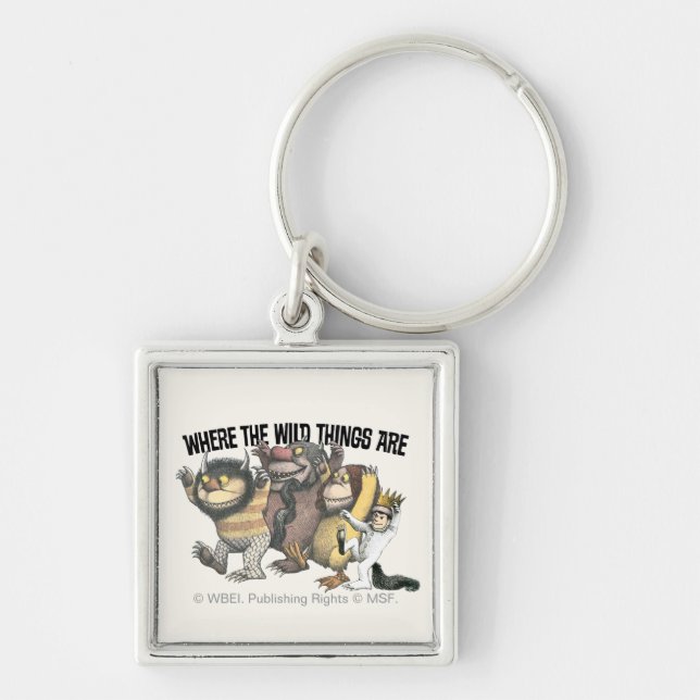 Where the Wild Things Are Characters & Logo Key Ring (Front)