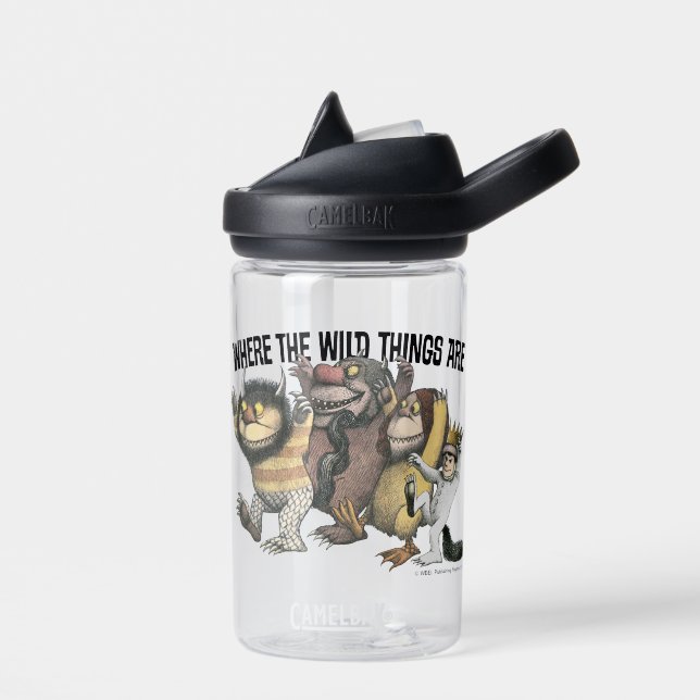 Where the Wild Things Are Characters & Logo Water Bottle (Left)