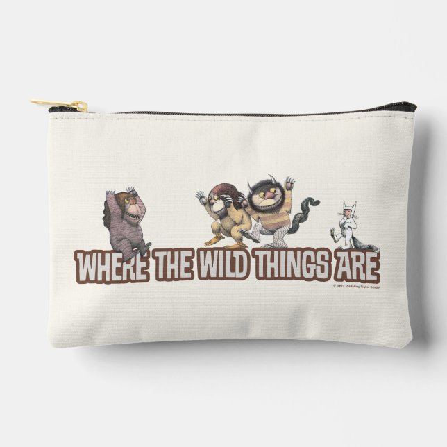 Where the Wild Things Are Characters on Logo Accessory Pouch (Front)