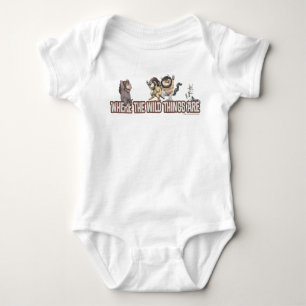 Where the Wild Things Are Characters on Logo Baby Bodysuit