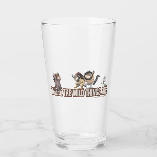 Where the Wild Things Are Characters on Logo Glass (Front)