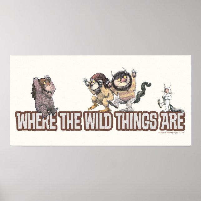 Where the Wild Things Are Characters on Logo Poster (Front)