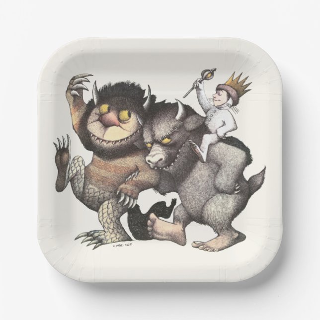 Where the Wild Things Are Characters Paper Plate (Front)