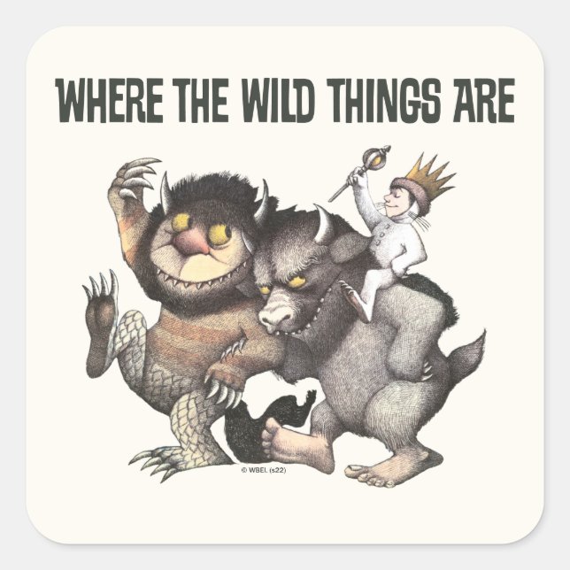 Where the Wild Things Are Characters Square Sticker (Front)