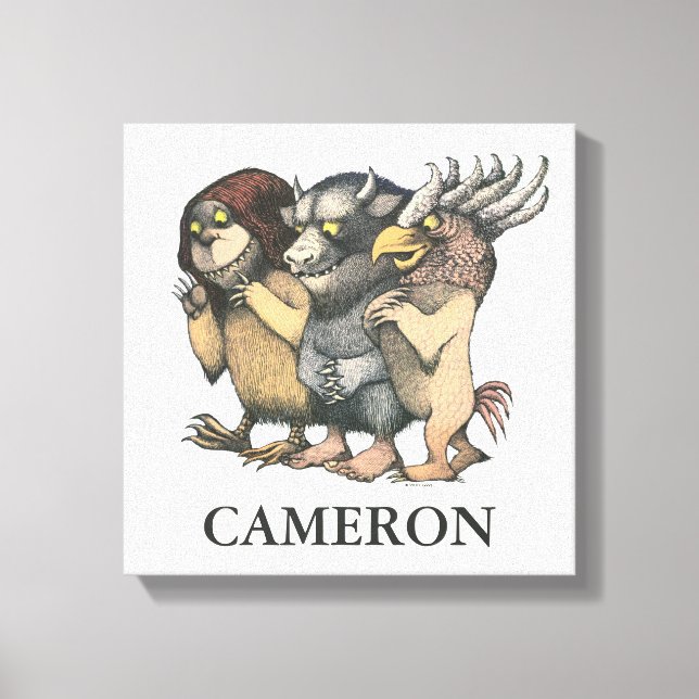Where the Wild Things Are | Creatures Canvas Print (Front)