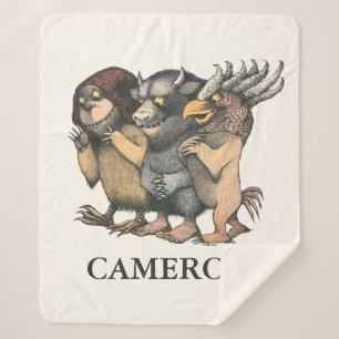 Where the Wild Things Are Creatures Sherpa Blanket