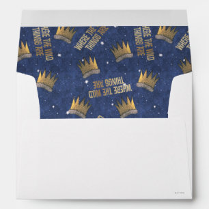 Where the Wild Things Are Crown and Stars Pattern Envelope
