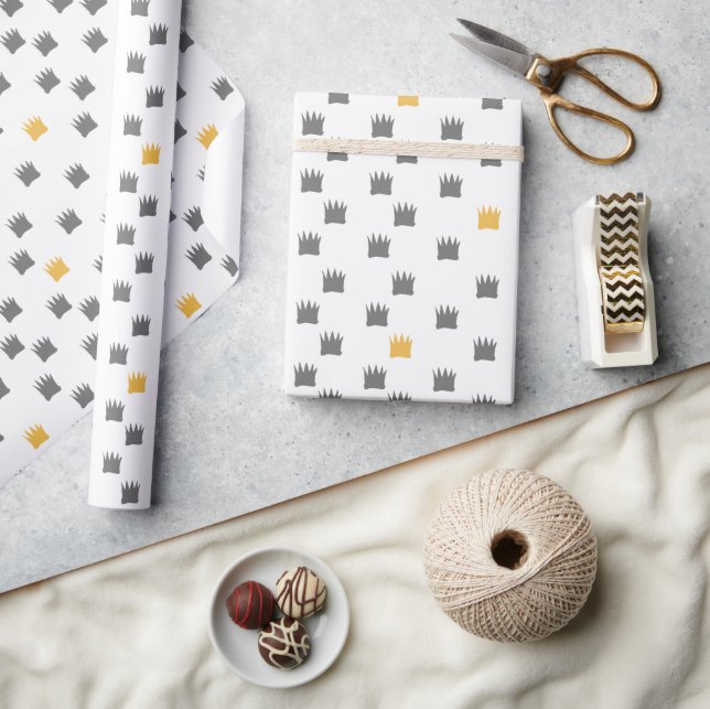 Where the Wild Things Are Crown Pattern Wrapping Paper (Crafts)