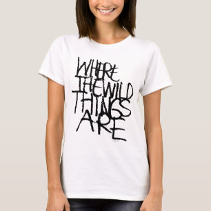 Where the Wild Things Are Handwritten T-Shirt