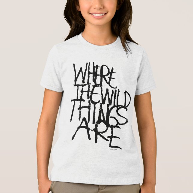 Where the Wild Things Are | Handwritten Tri-Blend Shirt (Front)