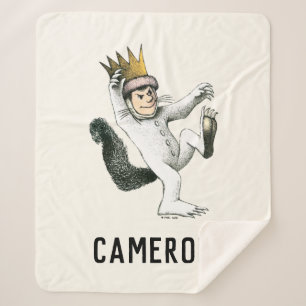 Where the Wild Things Are Max Add Your Name Sherpa Blanket