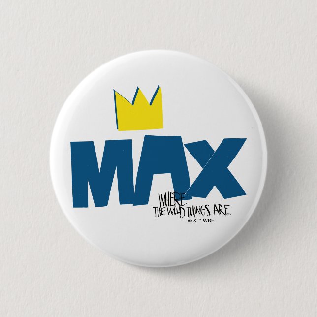 Where the Wild Things Are | Max and Crown 6 Cm Round Badge (Front)