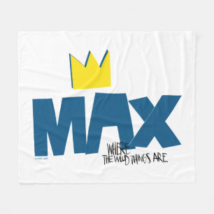 Where the Wild Things Are   Max and Crown Fleece Blanket