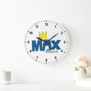 Where the Wild Things Are   Max and Crown Large Clock