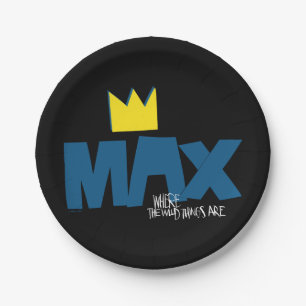 Where the Wild Things Are Max and Crown Paper Plate