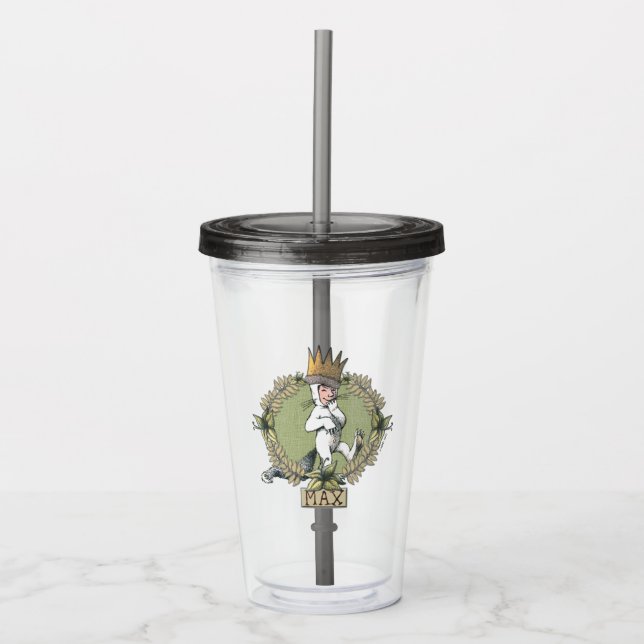 Where the Wild Things Are | Max Badge Acrylic Tumbler (Front)