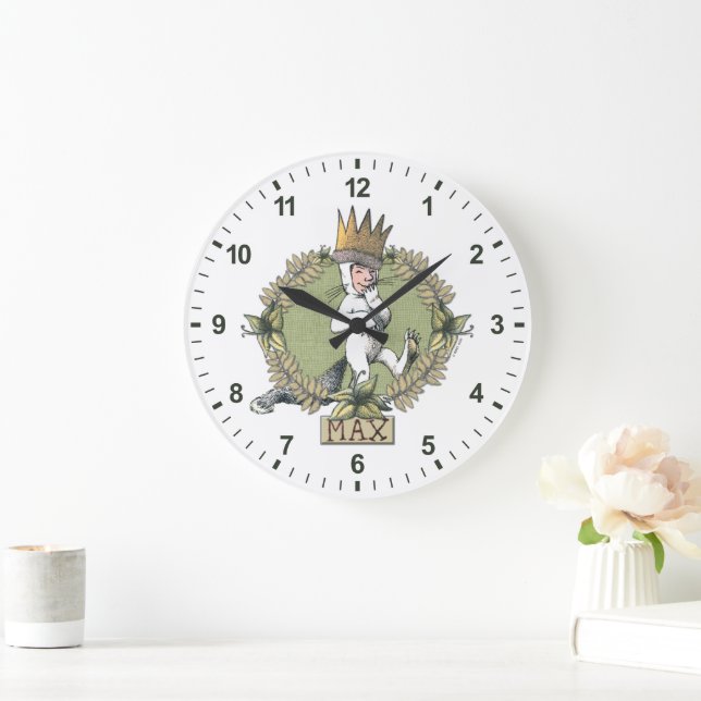 Where the Wild Things Are | Max Badge Large Clock (Home)