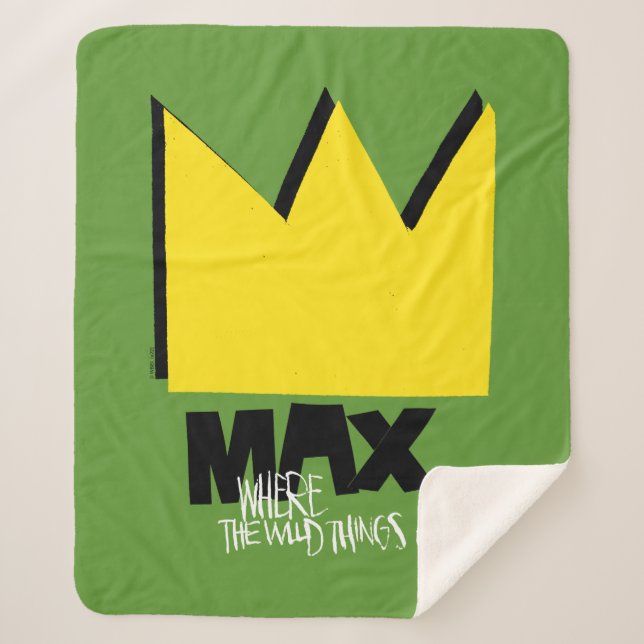 Where the Wild Things Are | Max & Crown Sherpa Blanket (Front)
