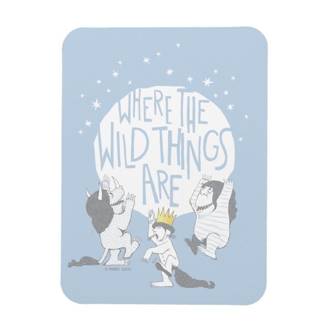 Where The Wild Things Are | Moon & Stars Magnet (Vertical)