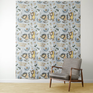 Where the Wild Things Are Pattern   Baby Shower Tapestry