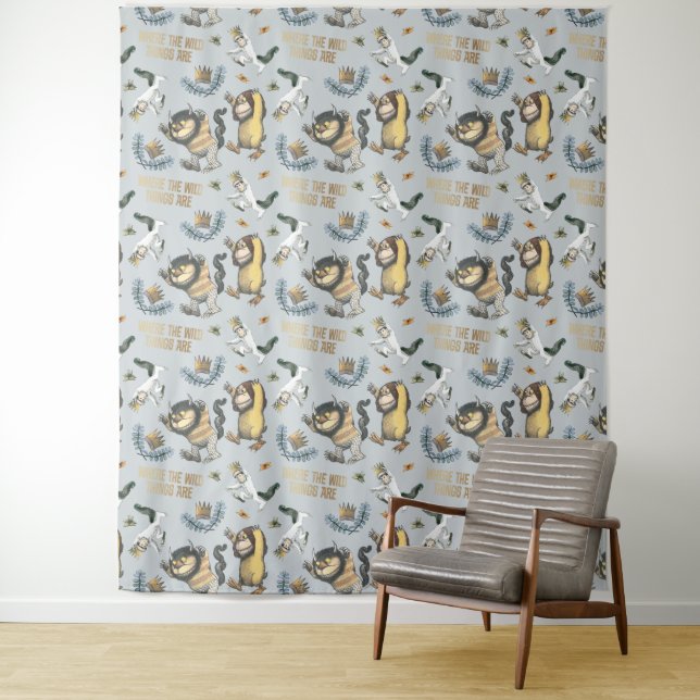 Where the Wild Things Are Pattern | Baby Shower Tapestry (In Situ)