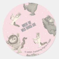 Where the Wild Things Are Pink Star Pattern