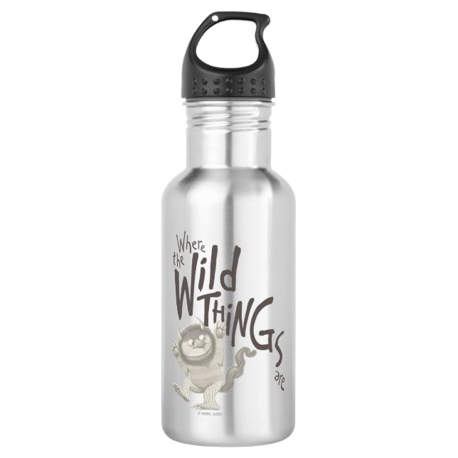 Where the Wild Things Are Quote 532 Ml Water Bottle (Front)