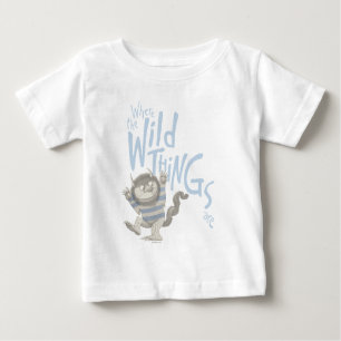 Where the Wild Things Are Quote - Blue Baby T-Shirt