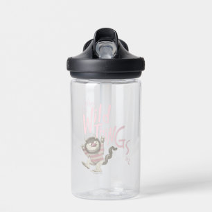 Where the Wild Things Are Quote - Pink Water Bottle