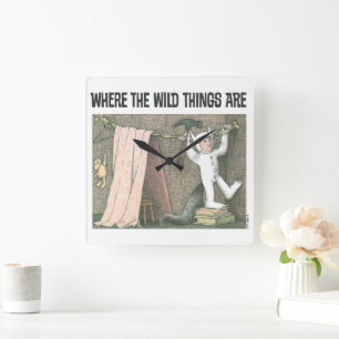 Where The Wild Things Are   Scene 1 Square Wall Clock