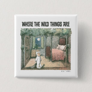 Where The Wild Things Are Scene 3 15 Cm Square Badge