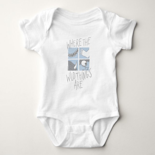 Where The Wild Things Are | Square Graphic Baby Bodysuit (Front)