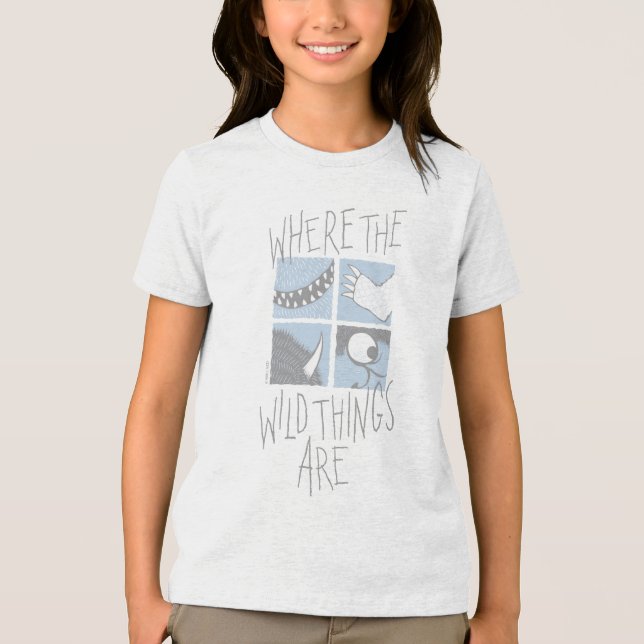 Where The Wild Things Are | Square Graphic Tri-Blend Shirt (Front)