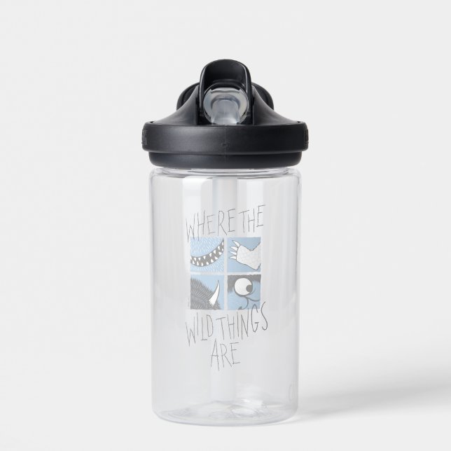 Where The Wild Things Are | Square Graphic Water Bottle (Front)