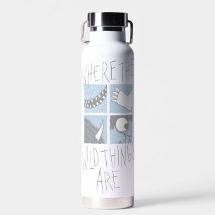 Where The Wild Things Are   Square Graphic Water Bottle