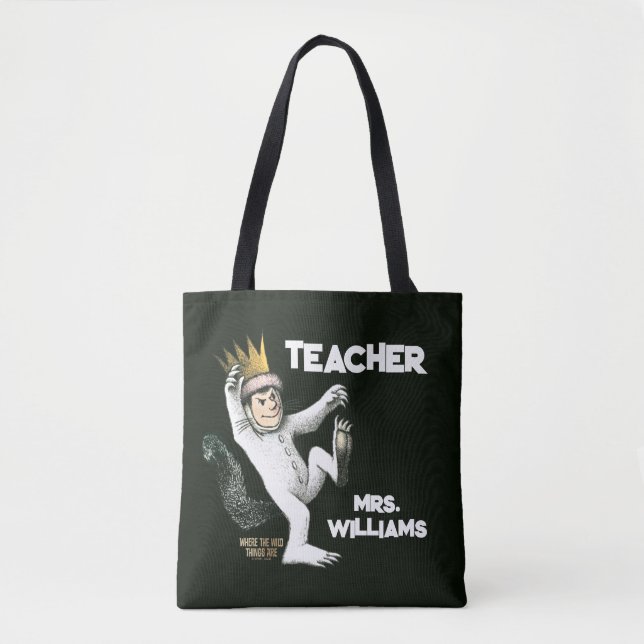 Where the Wild Things Are Teacher Tote Bag (Front)