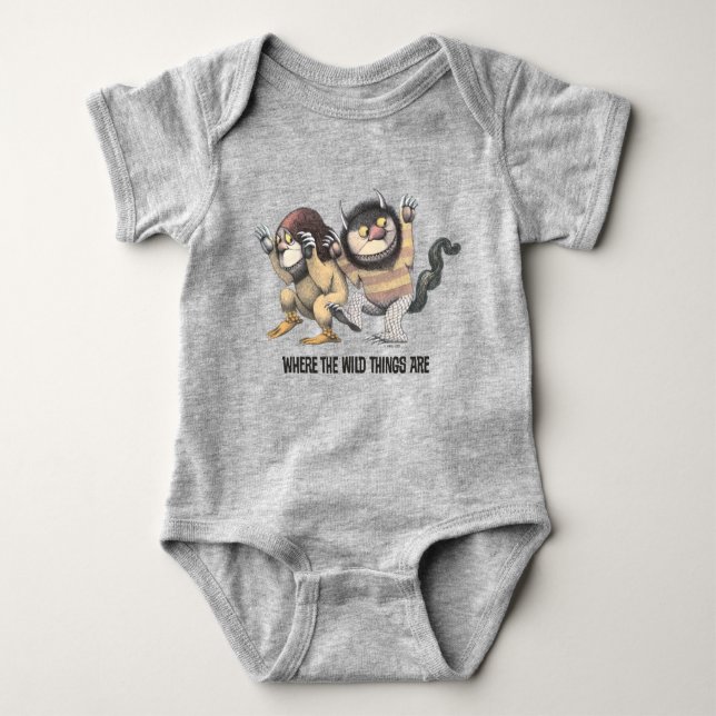 Where the Wild Things Are | Two Wild Things Baby Bodysuit (Front)