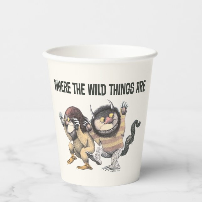 Where the Wild Things Are | Two Wild Things Paper Cups (Front)