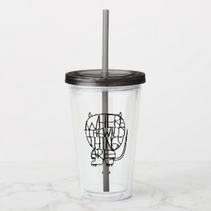 Where the Wild Things Are Wild Thing Sketch Acrylic Tumbler