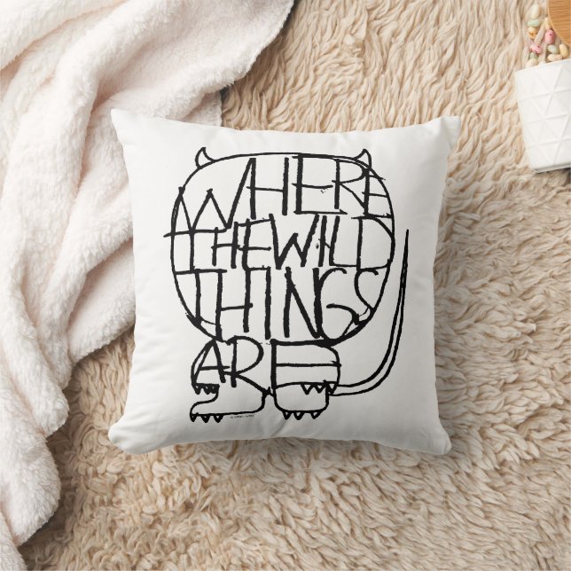 Where the Wild Things Are | Wild Thing Sketch Cushion (Blanket)